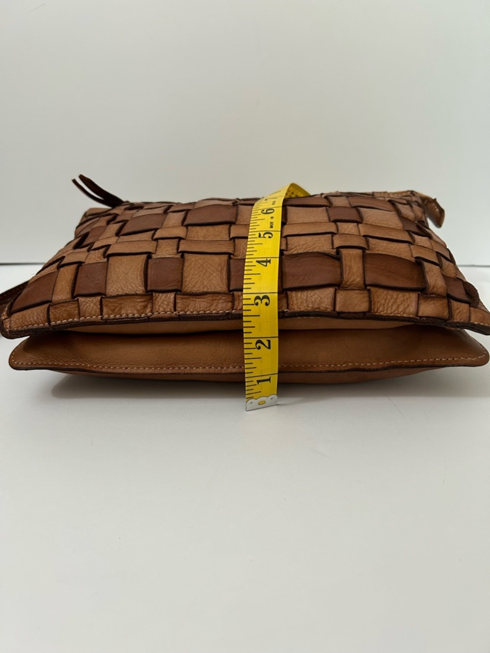 Constanza Rota - Woven Leather Crossbody Bag. Made in Italy - Picture 14 of 16